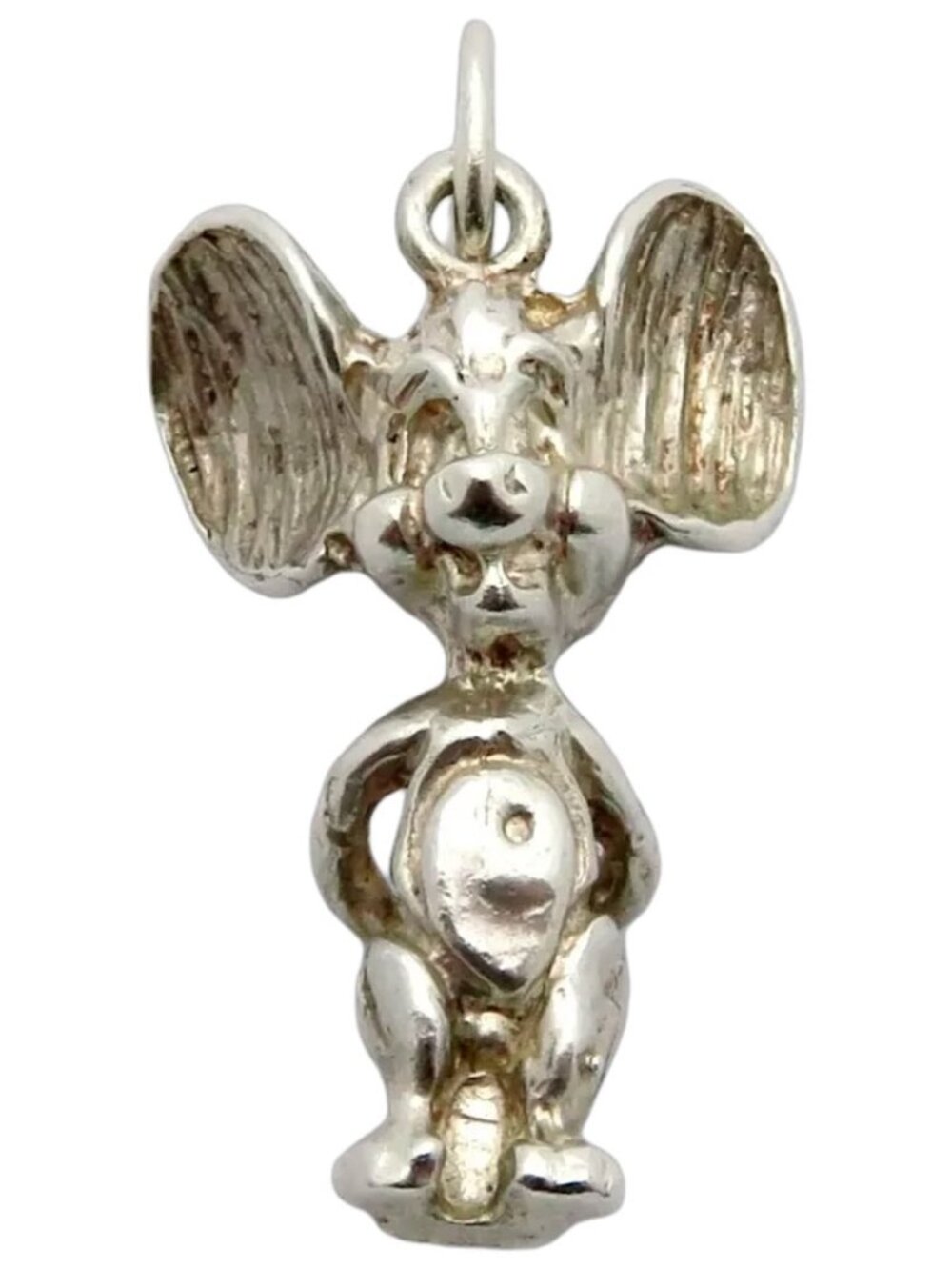 Vintage Topo Gigio Sterling Silver Anthropomorphic Italian TV Mouse Puppet Charm